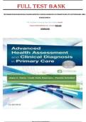 Test Bank for Advanced Health Assessment & Clinical Diagnosis in Primary Care 6th Edition Dains