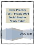 Extra Practice Test &ndash; Praxis 5004 Social Studies Study Guide 