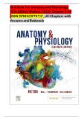 Test Bank For Anatomy and Physiology&comma; 11th Edition &lpar;Patton&comma; 2023&rpar;&comma; Chapter 1-48 &vert;&vert;ISBN 9780323775717 &vert;&vert;&comma; All Chapters with Answers and Rationals