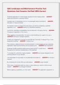 QAC Landscape and Maintenance Practice Test  Questions And Answers Verified 100&percnt; Correct 