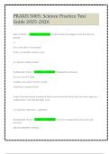 PRAXIS 5005&colon; Science Practice Test Guide 2025-2026