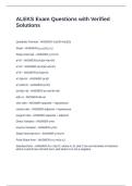 ALEKS Exam Questions with Verified Solutions