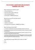 PH-154 EXAM 3 QUESTIONS AND ACCURATE ANSWERS 100&percnt; PASS 