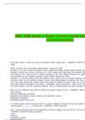  NSG 1050 Exam 2 Study Content Guide Questions With Correct Answers