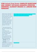 CONE Actual Final Exam COMPLETE QUESTIONS  AND CORRECT DETAILED ANSWERS &lpar;VERIFIED  ANSWERS&rpar; &vert;ALREADY GRADED A&plus;&vert;&vert;BRAND NEW  VERSION&excl;&excl; 