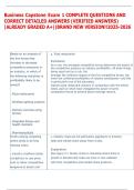 Business Capstone Exam 1 COMPLETE QUESTIONS AND  CORRECT DETAILED ANSWERS &lpar;VERIFIED ANSWERS&rpar;  &vert;ALREADY GRADED A&plus;&vert;&vert;BRAND NEW VERSION&excl;&excl;2025-2026  