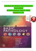 Test Bank for Robbins & Kumar Basic Pathology&comma; 11th Edition &vert; Verified Questions & Answers &lpar;2025&sol;2026 Update&rpar;