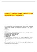 NSG 3123 PRE-MIDTERM  TEST EXAMS AND CORRECT ANSWERS