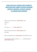 NURS 3105 Exam 3 &vert; Advanced Health Assessment & Clinical Decision-Making Review