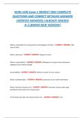 NURS 3105 Exam 1 &vert; Fundamentals of Health Assessment & Nursing Concepts