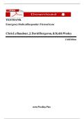 Test Bank For Emergency Medical Responder&colon; First on Scene 11th Edition By Chris Le Baudour&comma; J&period; David Bergeron&comma; & Keith Wesley &vert;All Chapters &lpar;1-27&rpar;&vert;Updated Version A&plus;