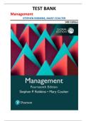 Management Test Bank 14th Global Edition &vert; Stephen P&period; Robbins & Mary A&period; Coulter