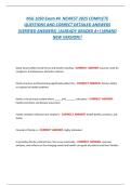NSG 1050 Exam 4 &vert; Advanced Nursing Fundamentals & Patient Care Exam Review