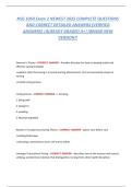 NSG 1050 Exam 1 &vert; Introduction to Nursing Fundamentals & Patient Care Exam