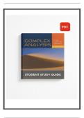 Complex Analysis&colon; A First Course with Applications &lpar;3rd Edition&comma; 2013&rpar; &ndash; Student Study Guide &ndash; Zill&period;
