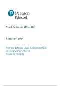 EDEXCEL history of art 9ht0-02 paper 2- periods mark scheme june-2025