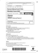 EDEXCEL physics 9ph0-02 paper 2- advanced physics ii june-2025