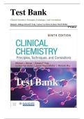 Test Bank for Clinical Chemistry Principles, Techniques, and Correlations 9th Edition by Michael L. Bishop| 9781284238860| All Chapters 1-31| LATEST | 2025