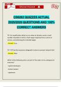 CS6262 QUIZZES ACTUAL 2025&sol;2026 QUESTIONS AND 100&percnt; CORRECT ANSWERS