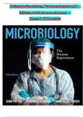 TEST BANK FOR Microbiology&colon; The Human Experience Second Edition by John W&period; Foster &comma; Zarrintaj Aliabadi&comma; Joan L&period; Slonczewski&period;ISBN&colon;978-0393533248 COMPLETE GUIDE ALL CHAPTERS COVERED 100&percnt; VERIFIED A&plus; GRADE ASSURED&excl;&excl;&excl;&excl;&excl; NEW LATEST UPDATE&excl;&excl;&excl;&excl;&excl;