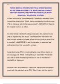 PNR206 MEDICAL SURGICAL HESI FINAL NEWEST 2025&sol;2026  ACTUAL EXAM WITH COMPLETE QUESTIONS AND CORRECT  DETAILED ANSWERS &lpar;100&percnt; VERIFIED ANSWERS&rpar; &vert;ALREADY  GRADED A&plus;&vert; &vert;&vert;PROFESSOR VERIFIED&vert;&vert; 