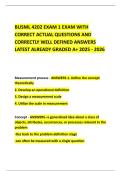 BUSML 4202 EXAM 1 EXAM WITH CORRECT ACTUAL QUESTIONS AND CORRECTLY WELL DEFINED ANSWERS LATEST ALREADY GRADED A&plus; 2025 - 2026
