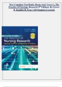 Test Bank for Burns and Grove&rsquo;s The Practice of Nursing Research 9th Edition by Jennifer Gray&comma; Susan Grove All Chapters 1-29 LATEST &vert;2025