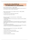 AAAE&lowbar;ACE&lowbar;Planning&lowbar;&&lowbar;Environmental&lowbar;Questions&lowbar;with&lowbar;Correct&lowbar;Answers 2025-2026&period;