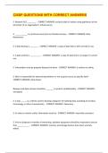 CISSP QUESTIONS WITH CORRECT ANSWERS