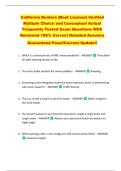 California Boaters &lbrace;Boat License&rcub; Verified  Multiple Choice and Conceptual Actual  Frequently Tested Exam Questions With  Reviewed 100&percnt; Correct Detailed Answers  Guaranteed Pass&excl;&excl;Current Update&excl;&excl;