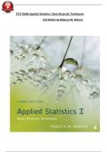 Full Test Bank &ndash; Applied Statistics I&colon; Basic Bivariate Techniques&comma; 3rd Edition by Rebecca M&period; Warner