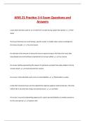 AINS 21 Practice 3-4 Exam Questions and  Answers 