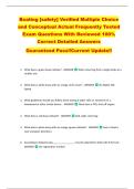 Boating &lbrack;safety&rsqb; Verified Multiple Choice  and Conceptual Actual Frequently Tested  Exam Questions With Reviewed 100&percnt;  Correct Detailed Answers  Guaranteed Pass&excl;&excl;Current Update&excl;&excl;