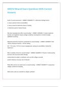 WOCN Wound Exam Questions With Correct Answers&period;