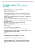 WOCN Wound Exam With complete solution 