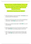 Boating License Verified Multiple Choice and  Conceptual Actual Frequently Tested Exam  Questions With Reviewed 100&percnt; Correct  Detailed Answers  Guaranteed Pass&excl;&excl;Current Update&excl;&excl; 