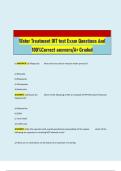Water Treatment OIT test Exam Questions And 100&percnt;Correct answers&sol;A&plus; Graded