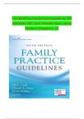 Test Bank for Family Practice Guidelines&comma; 5th Edition&colon; Chapters 1&ndash;23