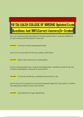 NU 136 GALEN COLLEGE OF NURSING Updated Exam Questions And 100&percnt;Correct Answers&sol;A&plus; Graded