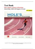 Hole's Human Anatomy & Physiology 15th Edition Test Bank &vert; All Chapters &vert; Shier 2024