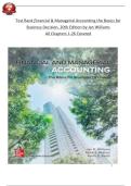 Full Test Bank – Financial & Managerial Accounting: The Basis for Business Decisions, 20th Edition (Chapters 1–26)