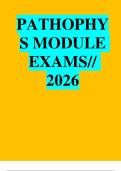 Portage Learning Pathophysiology NURS 231&sol;BIOD 331 Module 1 Exam All Versions Latest Update&sol; Verified