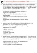 Pharmacology NCLEX Questions GRADED A ACTUAL EXAM 2026 LATEST VERSION -QUESTIONS AND ANSWERS &sol;&sol;Pharmacology NCLEX Questions GRADED A ACTUAL EXAM 2026 LATEST VERSION -QUESTIONS AND ANSWERS 