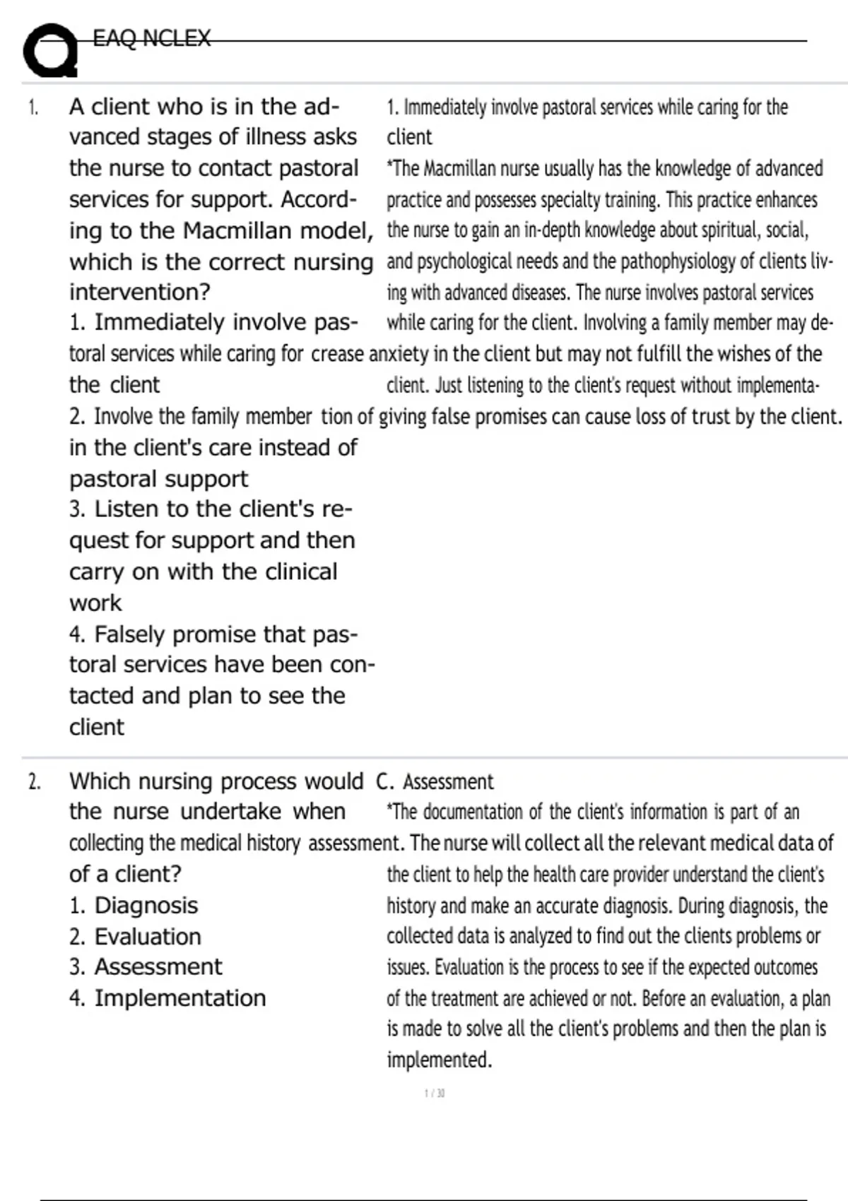 EAQ NCLEX ACTUAL EXAM 2026 LATEST VERSION -QUESTIONS AND ANSWERS - EAQ ...