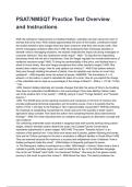 PSAT&sol;NMSQT Practice Test Overview and Instructions 2026&sol;2027  Questions and Verified Solutions  