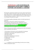 NU650 EXAM 1 &vert; ADVANCED HEALTH ASSESSMENT EXAM 1&vert;100&percnt; CORRECT ANSWERS AND GRADED A&plus; &vert; 2025&sol;2026