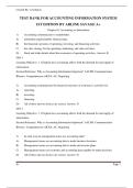 TEST BANK FOR ACCOUNTING INFORMATION SYSTEM 1ST EDITION BY ARLINE SAVAGE A&plus;