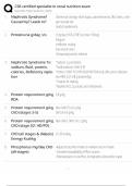 CSR renal nutrition practice questions