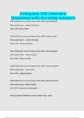 Collegiate 100 Interview Questions with Accurate Answers
