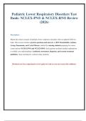 Pediatric Respiratory Exam Questions & Answers &lpar;2026&rpar;